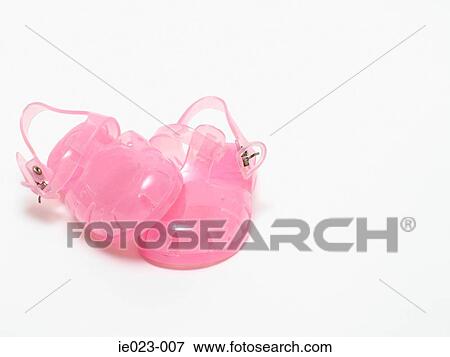 Pink jelly shoes View Large Photo Image Stock Photo - Pink jelly shoes. Fotosearch