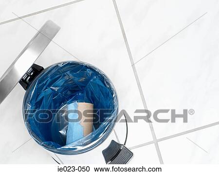 Used toilet roll in a bin View Large Photo Image Stock Image - Used toilet roll in a bin. Fotosearch