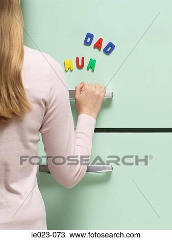 Words written with magnets on refrigerator View Large Photo Image Stock Image - Words written with magnets on refrigerator. Fotosearch