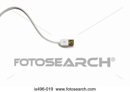 A usb cable View Large Photo Image Stock Photo - A usb cable. Fotosearch