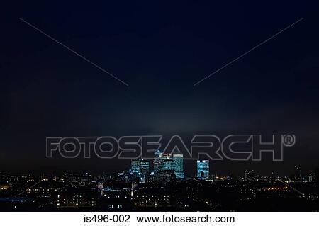 Canary wharf at night View Large Photo Image Stock Image - Canary wharf at night. Fotosearch