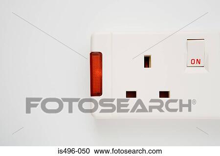 Stock Image - Electric socket. Fotosearch