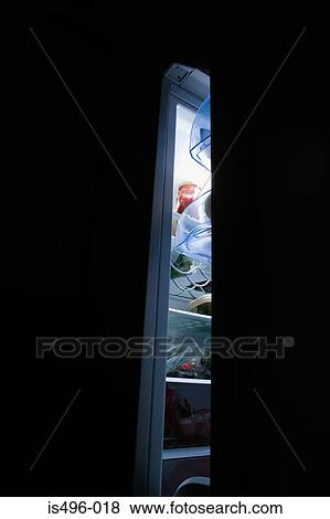 Fridge door open View Large Photo Image Stock Photo - Fridge door open. Fotosearch