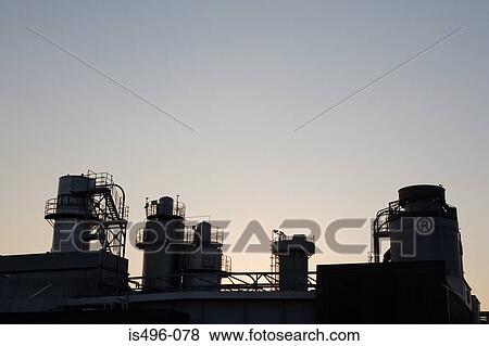 Stock Photo - Oil refinery. Fotosearch