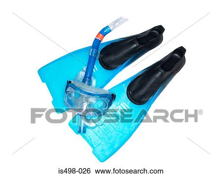 Diving mask and flippers View Large Photo Image Stock Photograph - Diving mask and flippers. Fotosearch