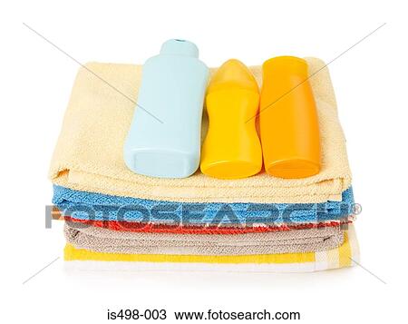 Suntan lotion and beach towels View Large Photo Image Stock Image - Suntan lotion and beach towels. Fotosearch
