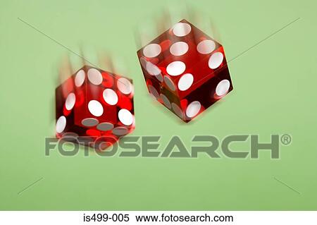 Stock Photography - Falling dice. Fotosearch