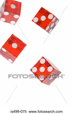 Stock Photography - Four dice. Fotosearch