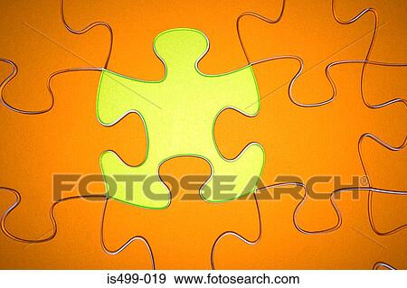 Jigsaw puzzle with missing piece View Large Photo Image Stock Photo - Jigsaw puzzle with missing piece. Fotosearch