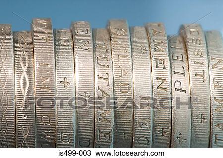 One pound coins View Large Photo Image Stock Image - One pound coins. Fotosearch