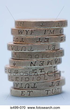 Stack of one pound coins View Large Photo Image Stock Image - Stack of one pound coins. Fotosearch