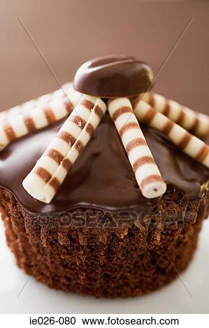 Stock Image - A decorated chocolate cake. Fotosearch