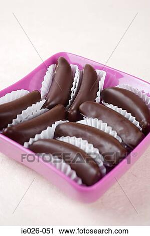 Chocolate covered marzipan bananas View Large Photo Image Stock Image - Chocolate covered marzipan bananas. Fotosearch