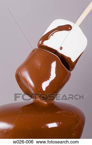 Marshmallows covered in chocolate View Large Photo Image Stock Photograph - Marshmallows covered in chocolate. Fotosearch