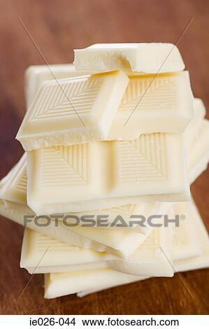 White chocolate bars in a pile View Large Photo Image Picture - White chocolate bars in a pile. Fotosearch