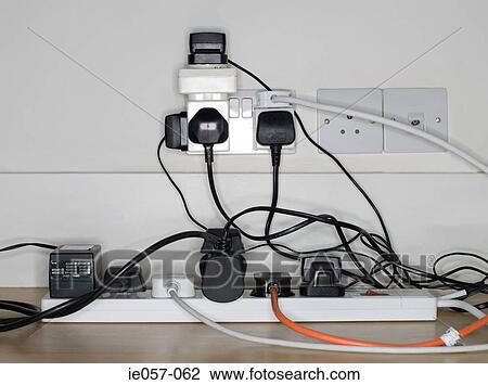 Plug sockets and cables View Large Photo Image Stock Image - Plug sockets and cables. Fotosearch