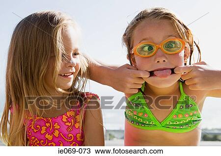 Girl making faces View Large Photo Image Stock Image - Girl making faces. Fotosearch