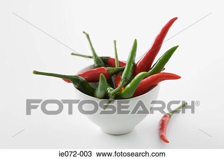 Red and green chilli peppers View Large Photo Image Stock Image - Red and green chilli peppers. Fotosearch