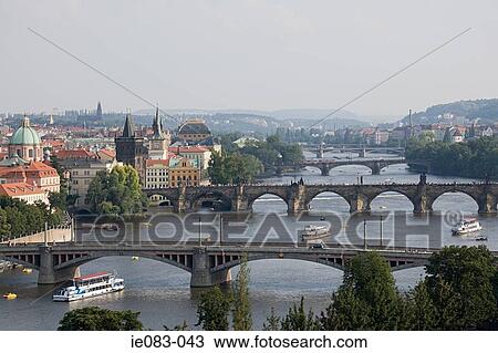 Bridges over river vltava View Large Photo Image Stock Image - Bridges over river vltava. Fotosearch