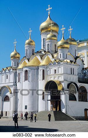 Cathedral of the annunciation moscow kremlin View Large Photo Image Stock Image - Cathedral of the annunciation moscow kremlin. Fotosearch