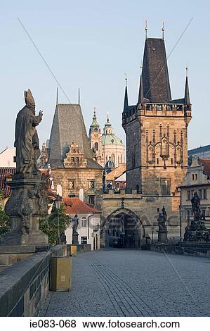 Charles bridge prague View Large Photo Image Stock Photo - Charles bridge prague. Fotosearch