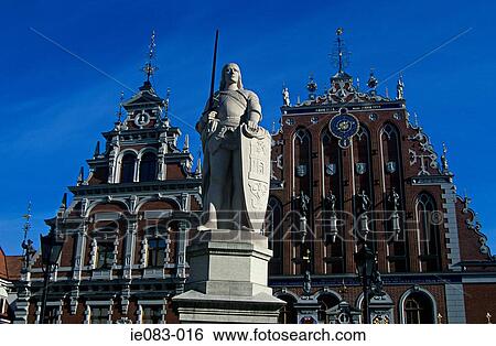 Stock Photograph - House of the blackheads riga. Fotosearch