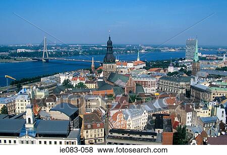 Riga cityscape View Large Photo Image Stock Photo - Riga cityscape. Fotosearch