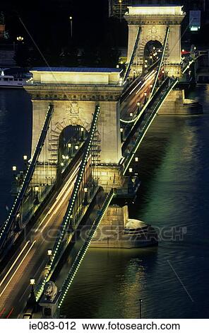 Szechenyi chain bridge budapest View Large Photo Image Stock Image - Szechenyi chain bridge budapest. Fotosearch