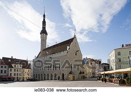 Stock Photo - Tallinn city hall. Fotosearch