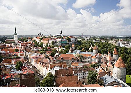 Stock Image - Tallinn cityscape. Fotosearch
