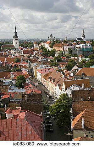 Stock Image - Tallinn cityscape. Fotosearch