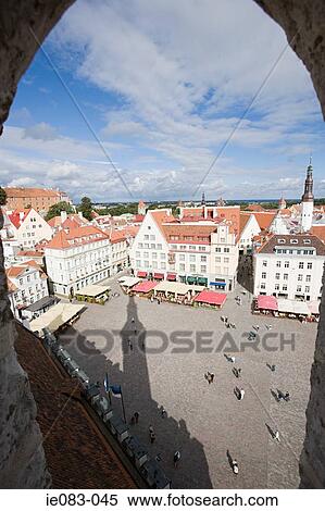 Tallinn town square View Large Photo Image Stock Photography - Tallinn town square. Fotosearch