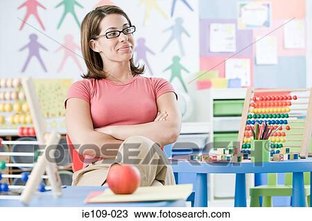 Stock Image - A teacher. Fotosearch