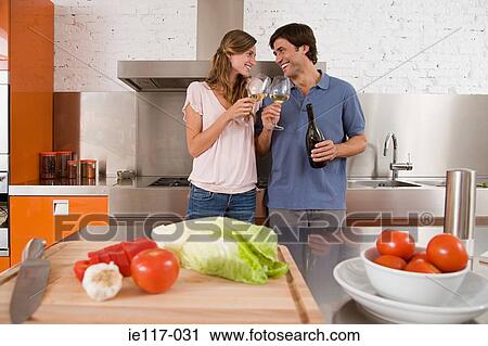 A couple having wine View Large Photo Image Stock Image - A couple having wine. Fotosearch