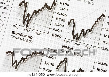 Stock Image - A graph. Fotosearch