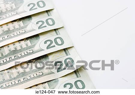 Twenty dollar notes View Large Photo Image Stock Photo - Twenty dollar notes. Fotosearch
