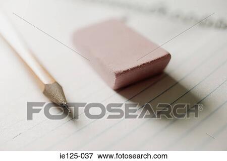 Pencil eraser and notebook View Large Photo Image Stock Photo - Pencil eraser and notebook. Fotosearch