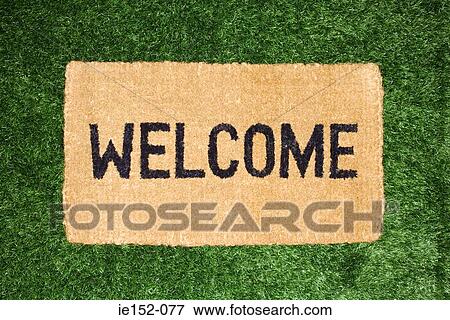 Stock Photo - A welcome mat. Fotosearch