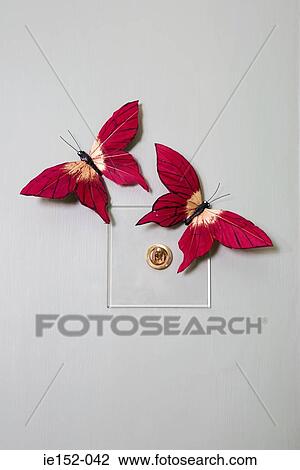 Fake butterflies on a lightswitch View Large Photo Image Stock Image - Fake butterflies on a lightswitch. Fotosearch