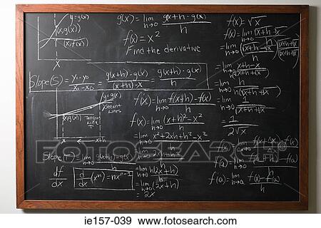 Stock Photo - Calculus on blackboard. Fotosearch