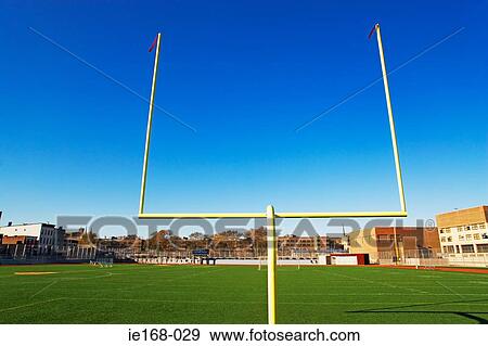 Stock Photo - American football goal. Fotosearch