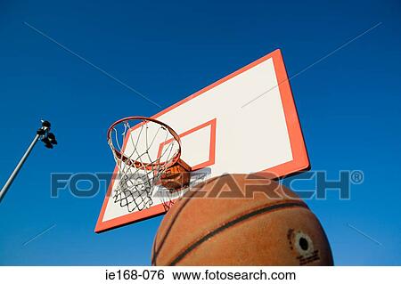 Basketball and hoop View Large Photo Image Stock Photograph - Basketball and hoop. Fotosearch
