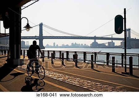 Cyclist in new york View Large Photo Image Stock Image - Cyclist in new york. Fotosearch