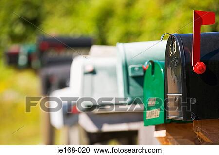 Stock Image - Mailboxes. Fotosearch