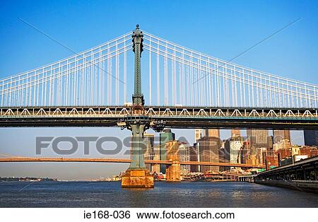 Manhattan bridge View Large Photo Image Stock Photograph - Manhattan bridge. Fotosearch