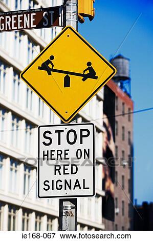 Road signs in new york View Large Photo Image Stock Photo - Road signs in new york. Fotosearch