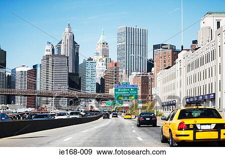 Road towards manhattan View Large Photo Image Stock Photo - Road towards manhattan. Fotosearch