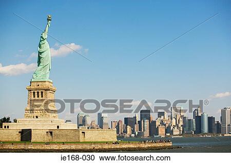 Statue of liberty on liberty island View Large Photo Image Stock Image - Statue of liberty on liberty island. Fotosearch
