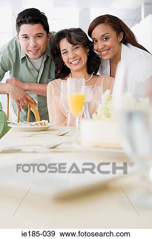 Stock Photo - Happy family. Fotosearch