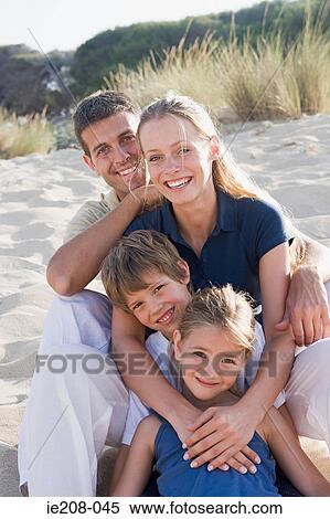 Family at beach View Large Photo Image Stock Photography - Family at beach. Fotosearch